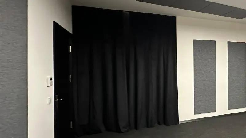 1-Layer Velvet Acoustic Curtain | Economical Sound Absorber